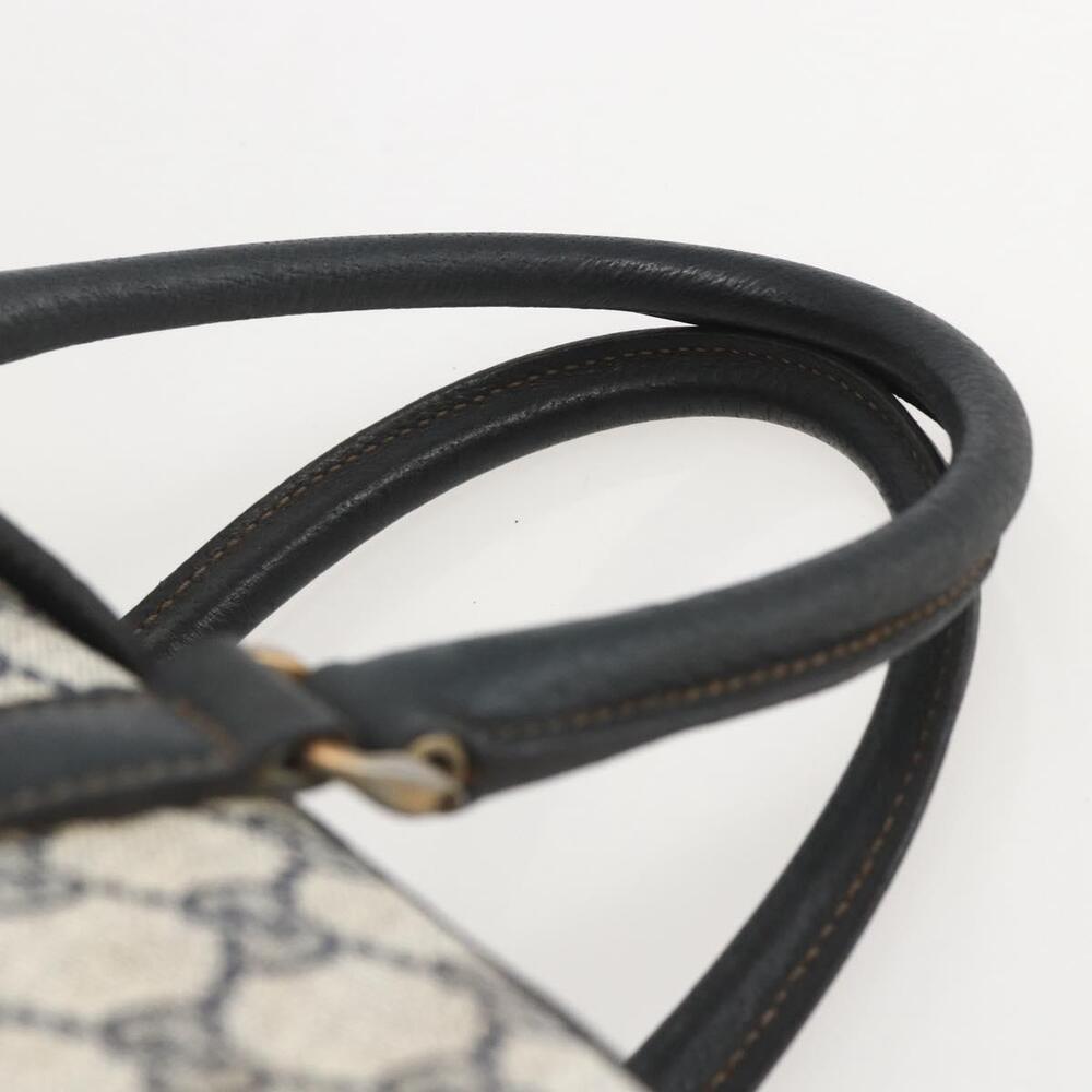GUCCI GG Supreme Hand Bag PVC Navy Gold Auth ka1142 - Picture 8 of 16
